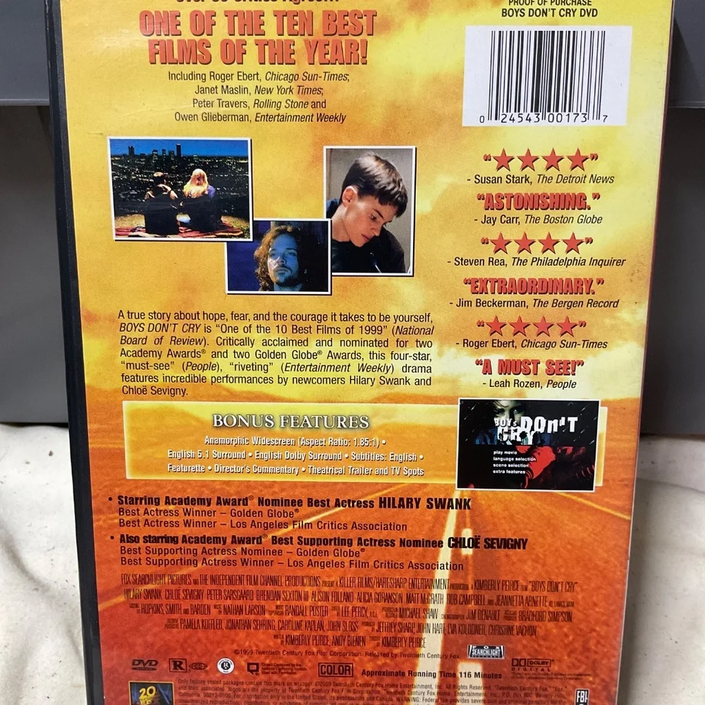 DVD - Boys don’t Cry.  V171